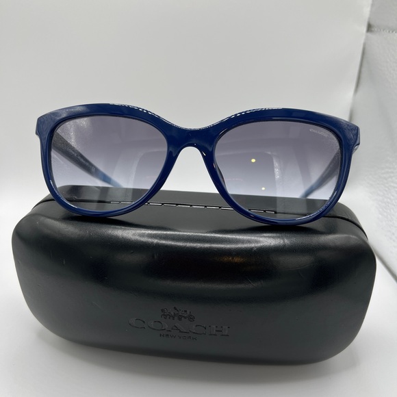 Coach Sunglasses Dark Blue - Picture 1 of 5